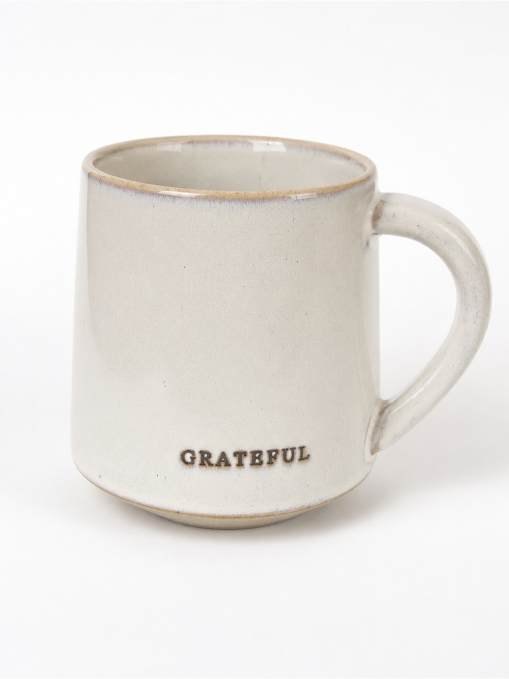 Hearth & Hand Magnolia “Grateful” Stoneware Coffee Mug Rustic Farmhouse